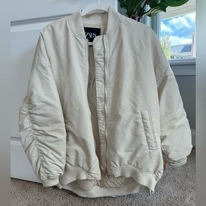Zara Oversized Bomber Jacket